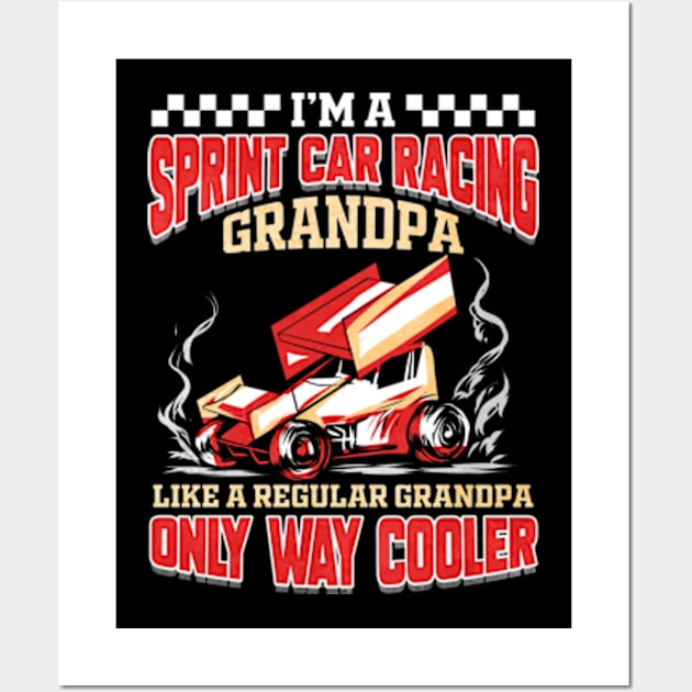 Sprint Car Dirt Track Racing Motorsports Racer Wall Art by ChrisselDesigns